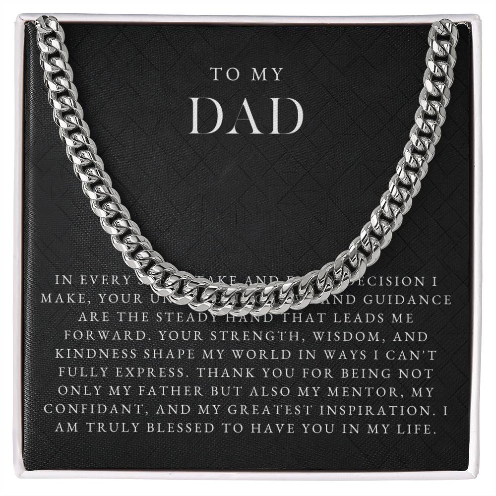 To My Dad Necklace (In Every Step I Take)