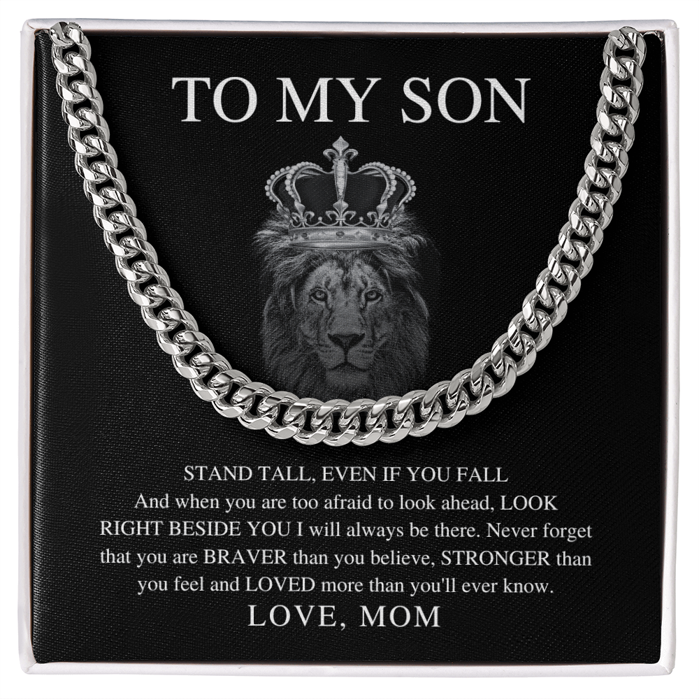 To My Son Necklace From Mom