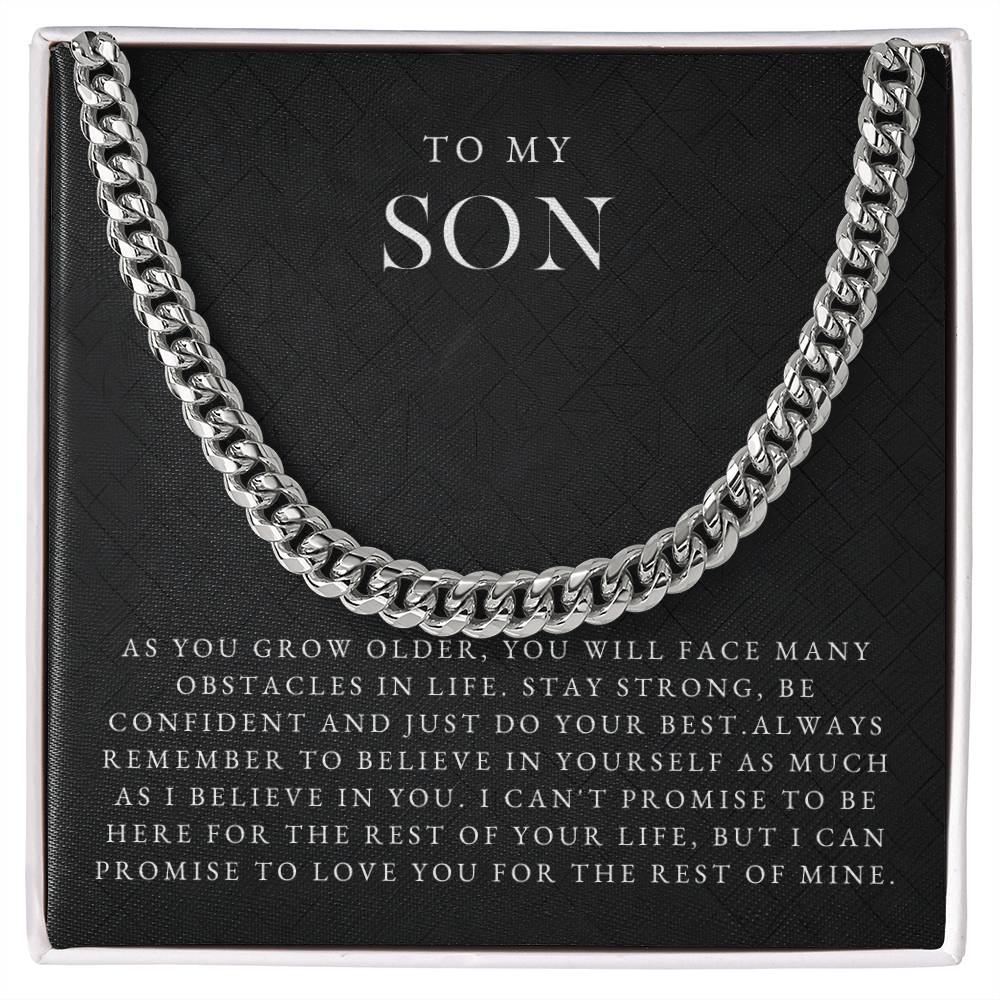 To My Son Necklace (As You Grow Older)