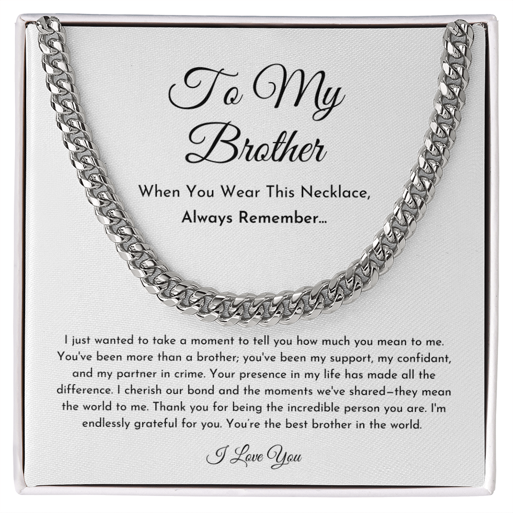 To My Brother Necklace (I Wanted To Take A Moment)