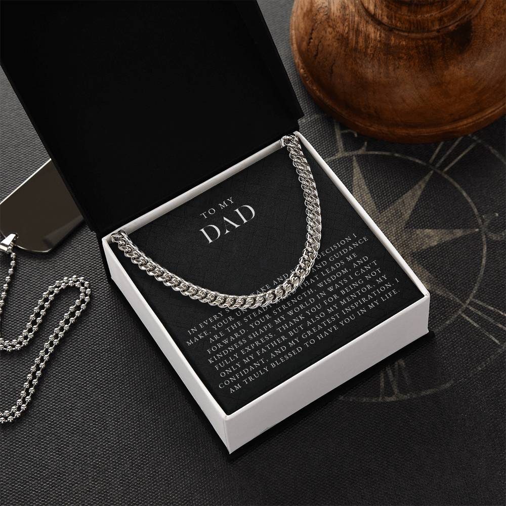To My Dad Necklace (In Every Step I Take)