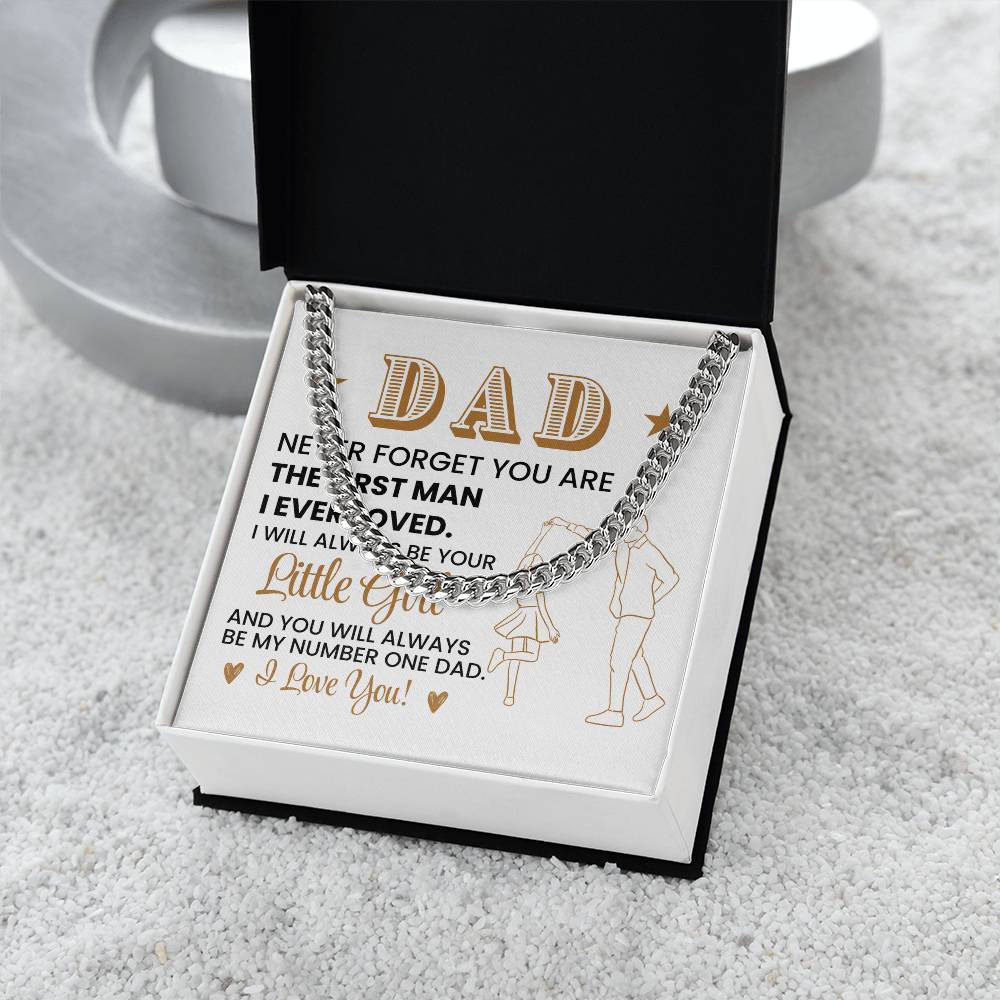 To My Dad From Daughter Necklace