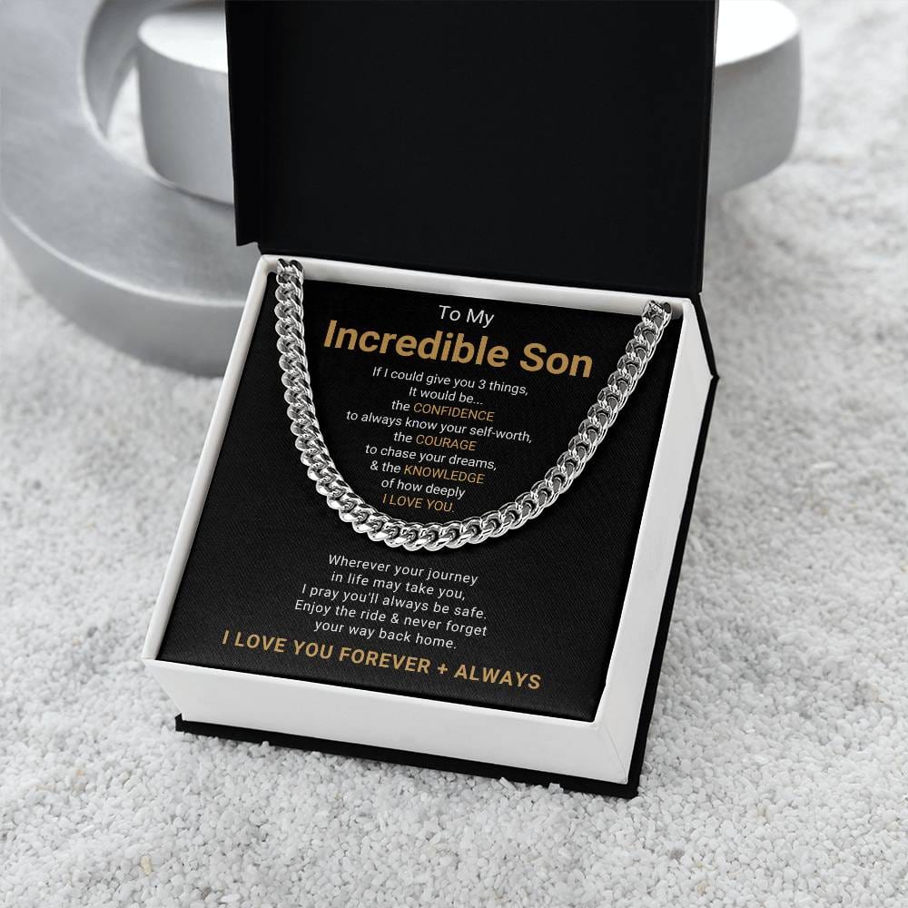 To My Incredible Son Necklace