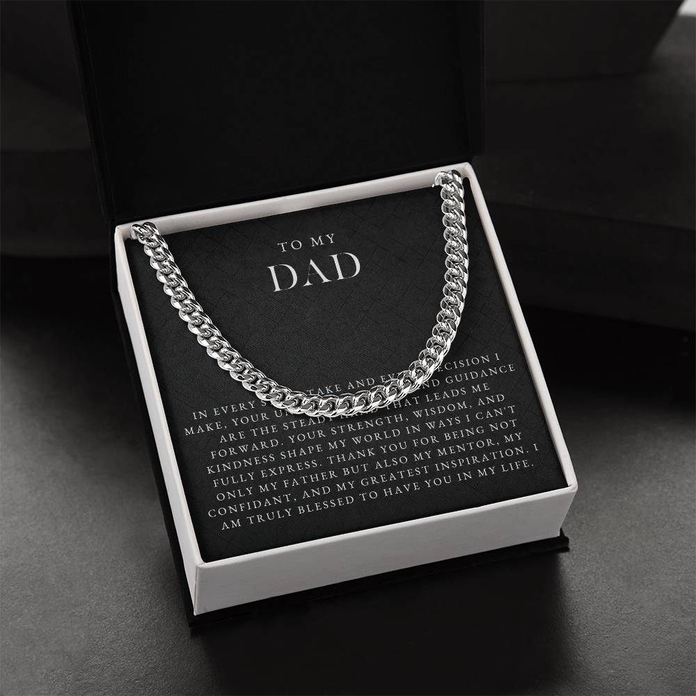 To My Dad Necklace (In Every Step I Take)