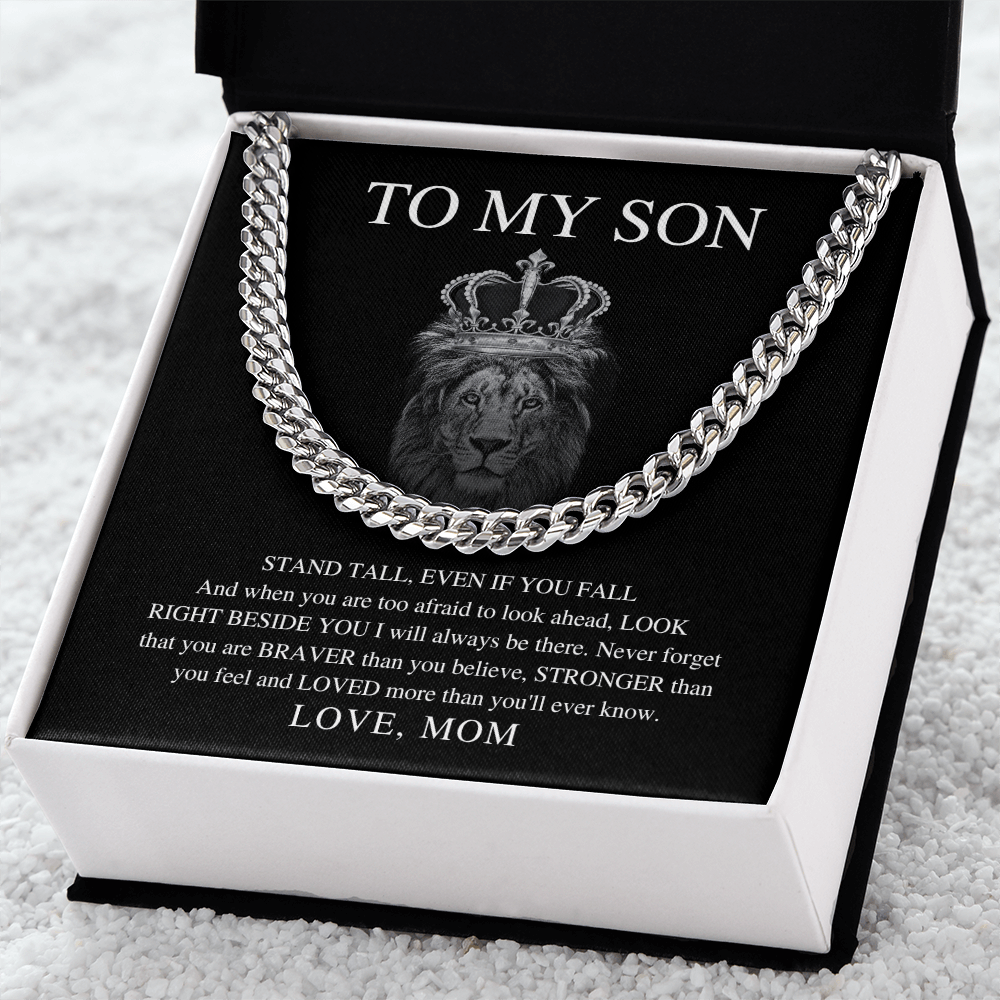 To My Son Necklace From Mom
