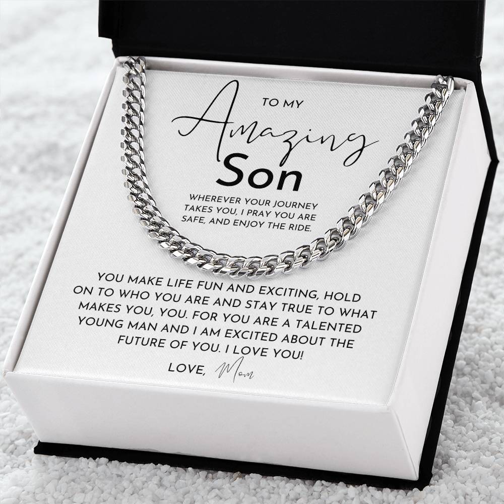 To My Amazing Son - Necklace From Mom
