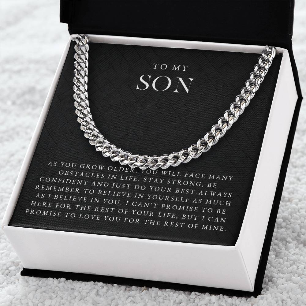 To My Son Necklace (As You Grow Older)