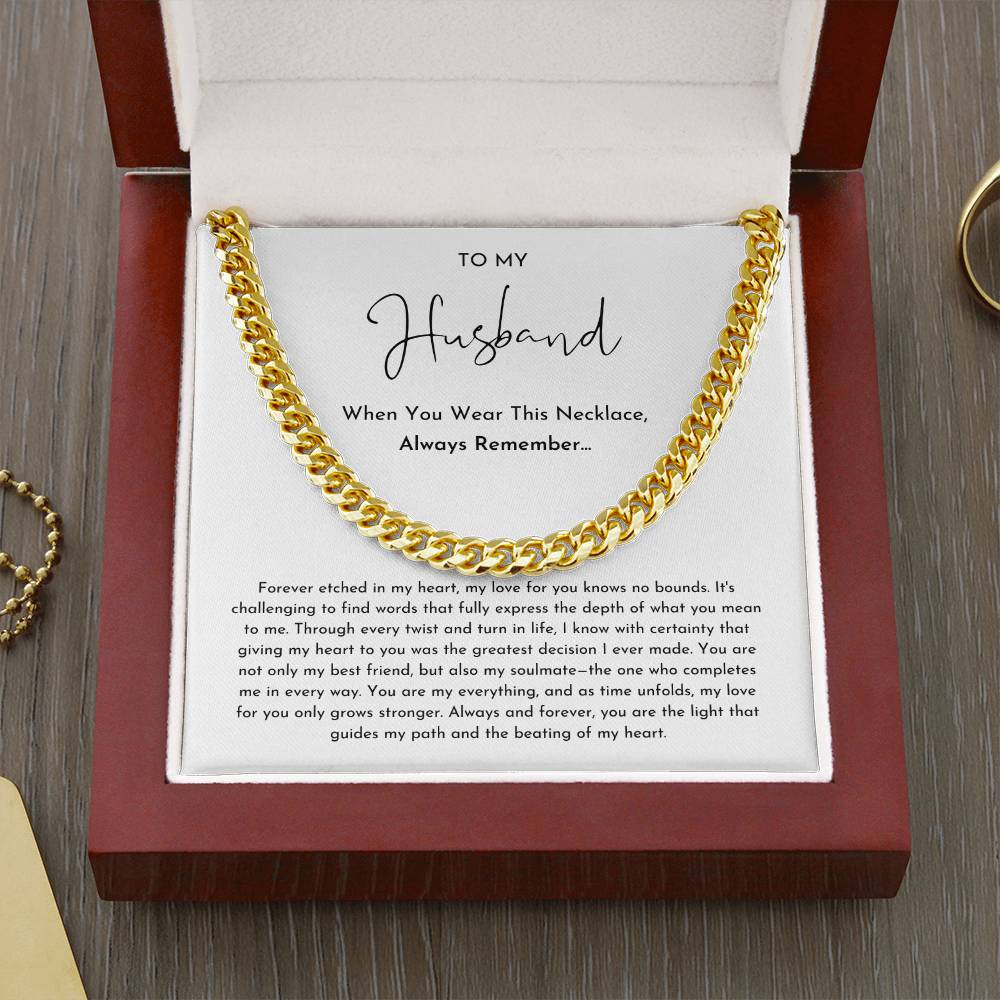 To My Husband Necklace