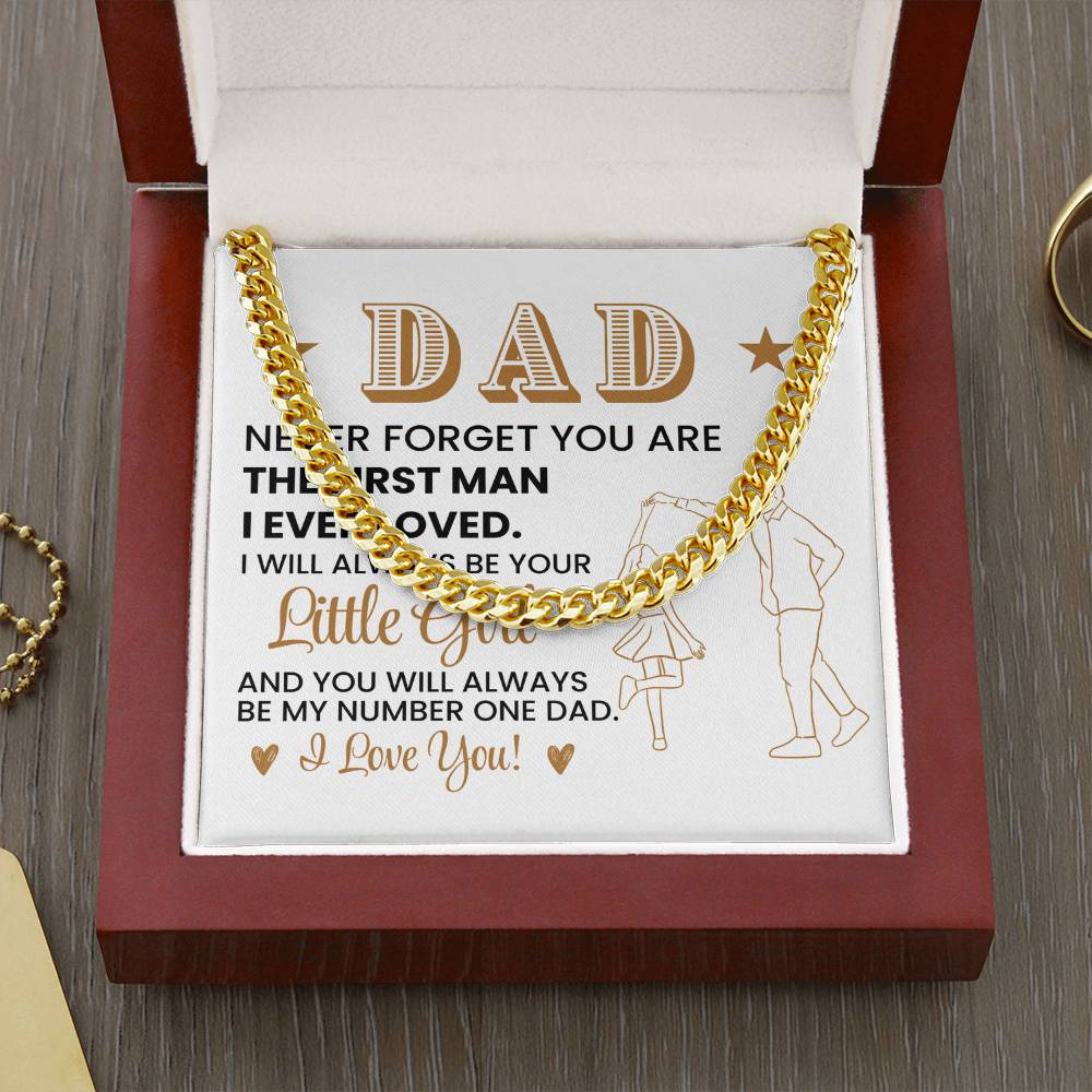 To My Dad From Daughter Necklace