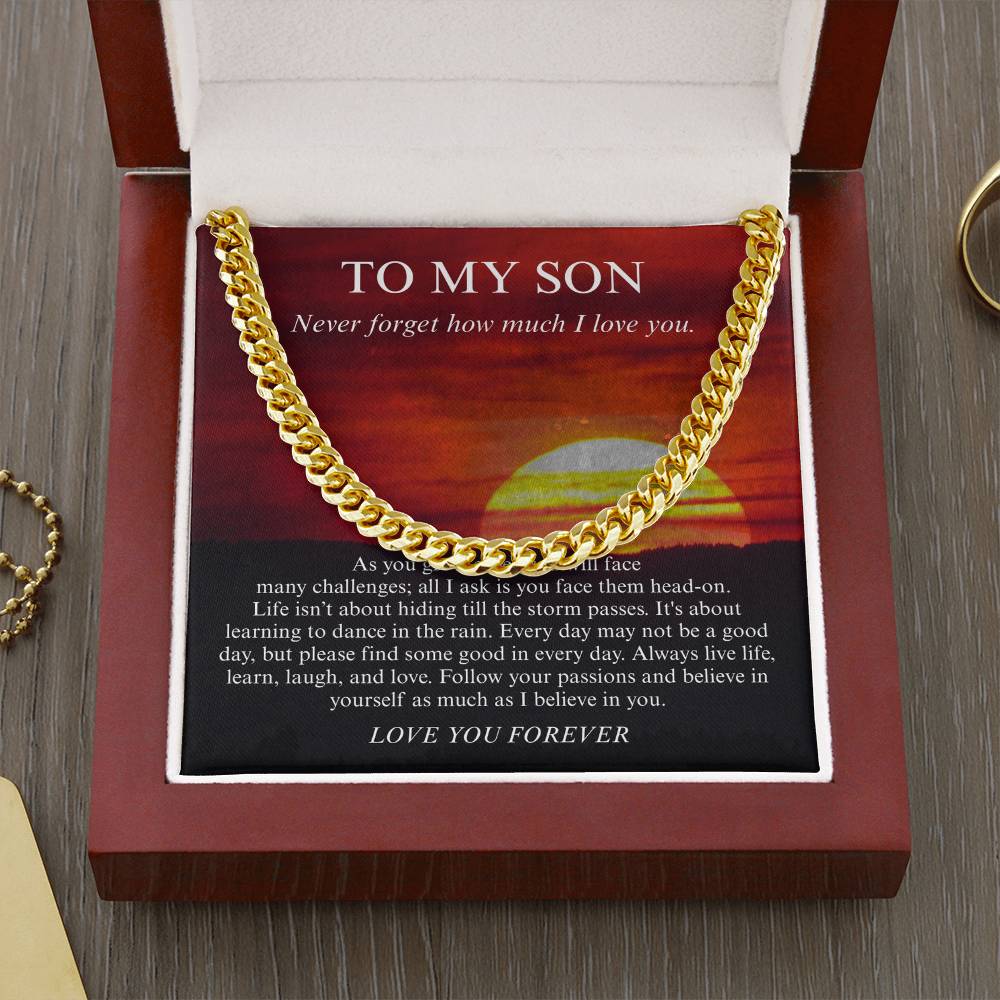 To My Son Love You Forever Necklace