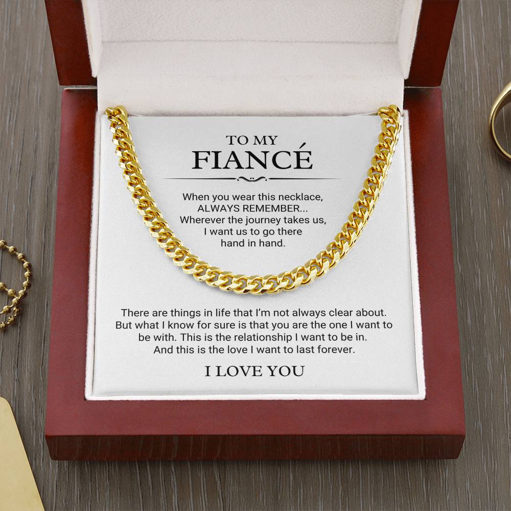 To My Fiancé Necklace