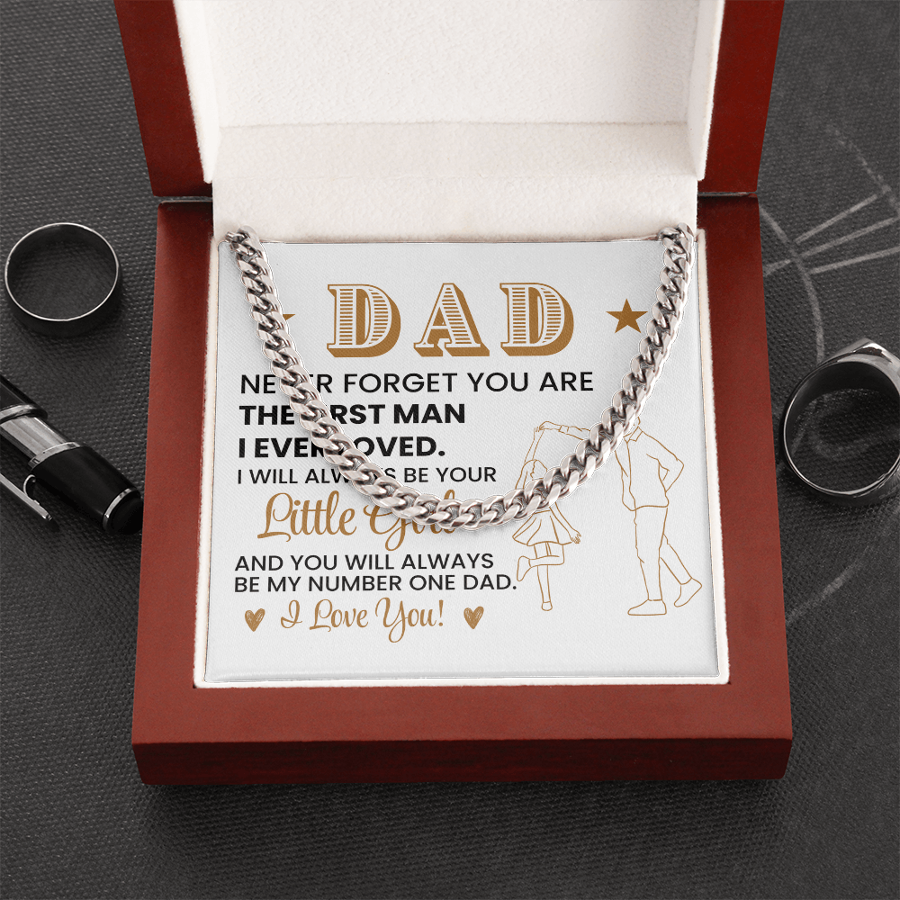 To My Dad From Daughter Necklace