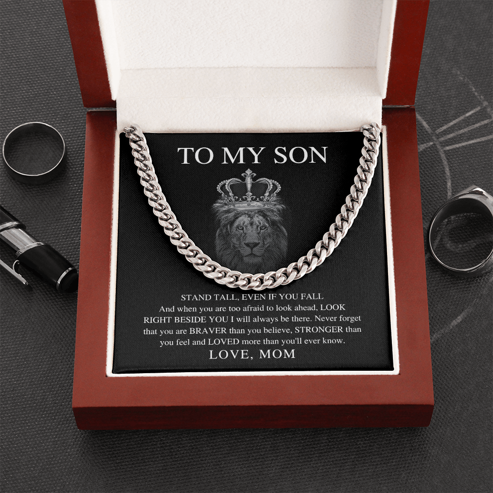 To My Son Necklace From Mom