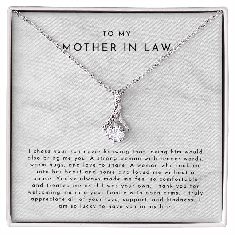 Mother In Law Gift (I Chose Your Son) Alluring Beauty Necklace