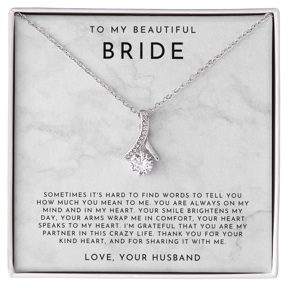 To My Beautiful Bride Necklace