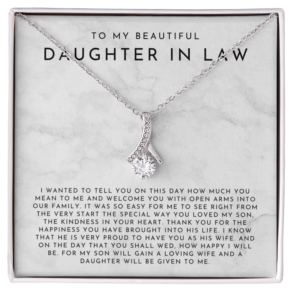 To My Daughter In Law Necklace