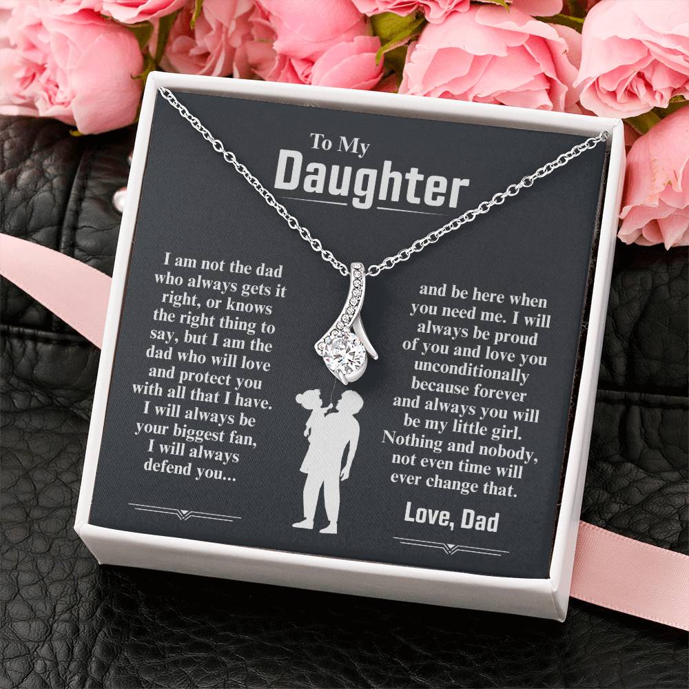 To My Daughter Necklace (I Am The Dad Who Will Love You)