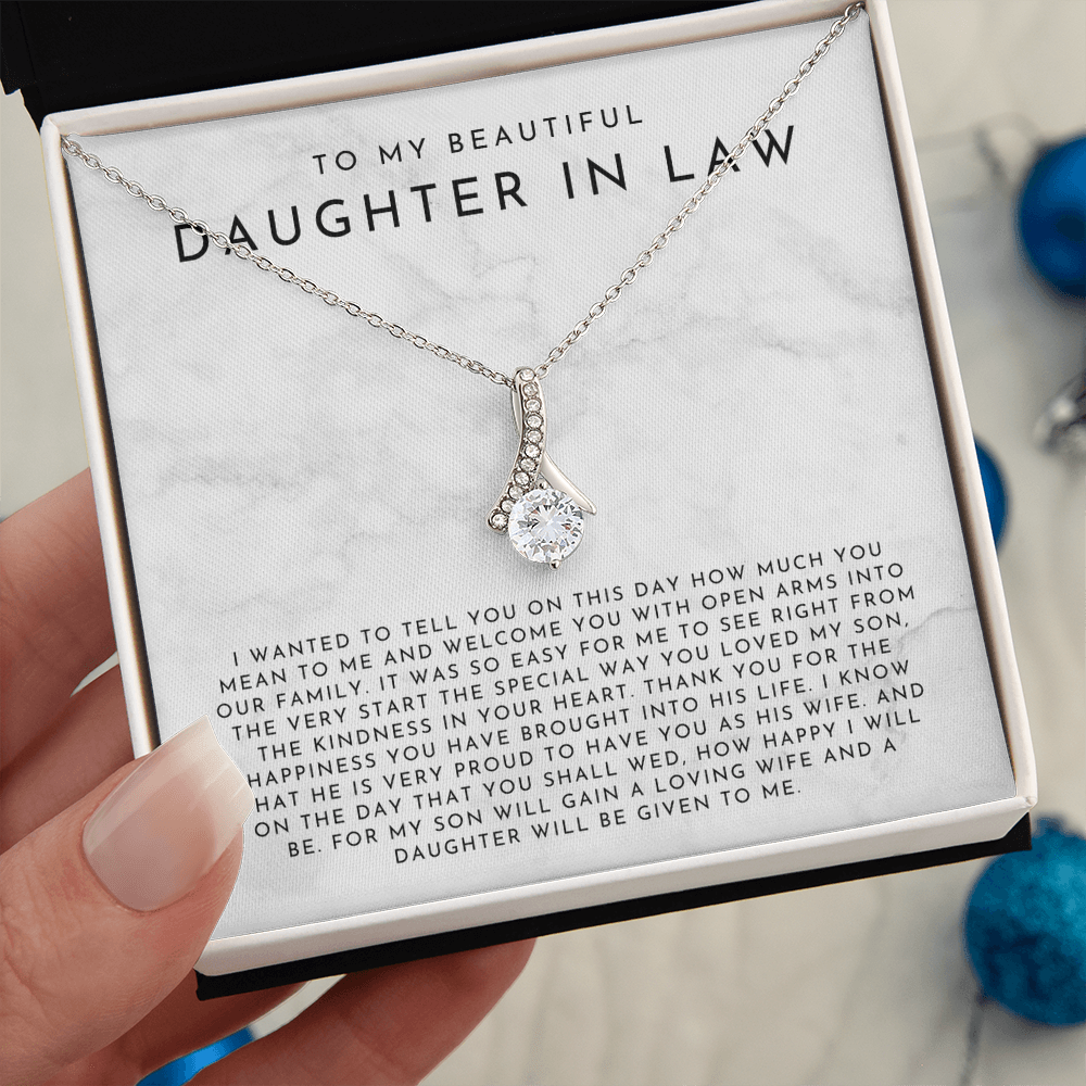 To My Daughter In Law Necklace