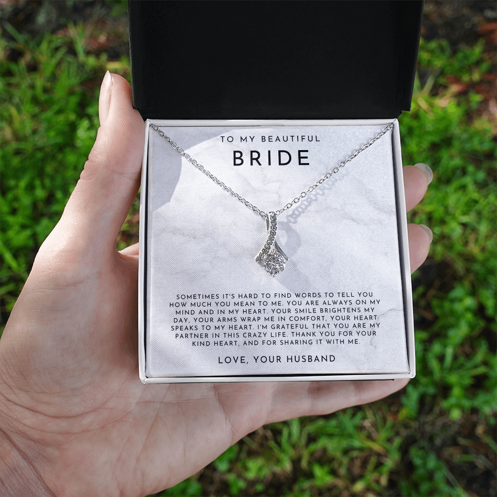 To My Beautiful Bride Necklace