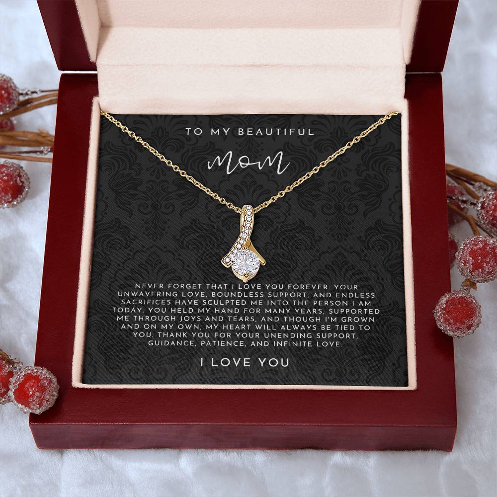 To My Beautiful Mom Necklace