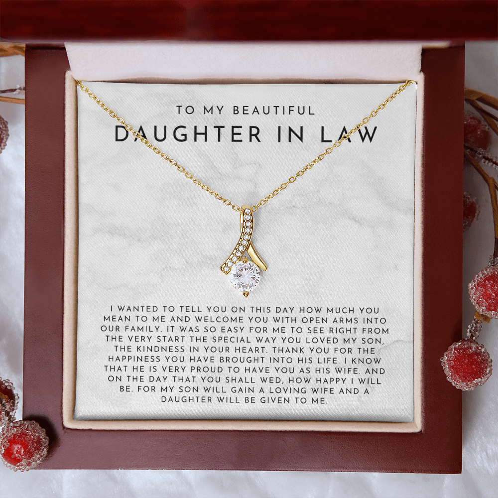 To My Daughter In Law Necklace