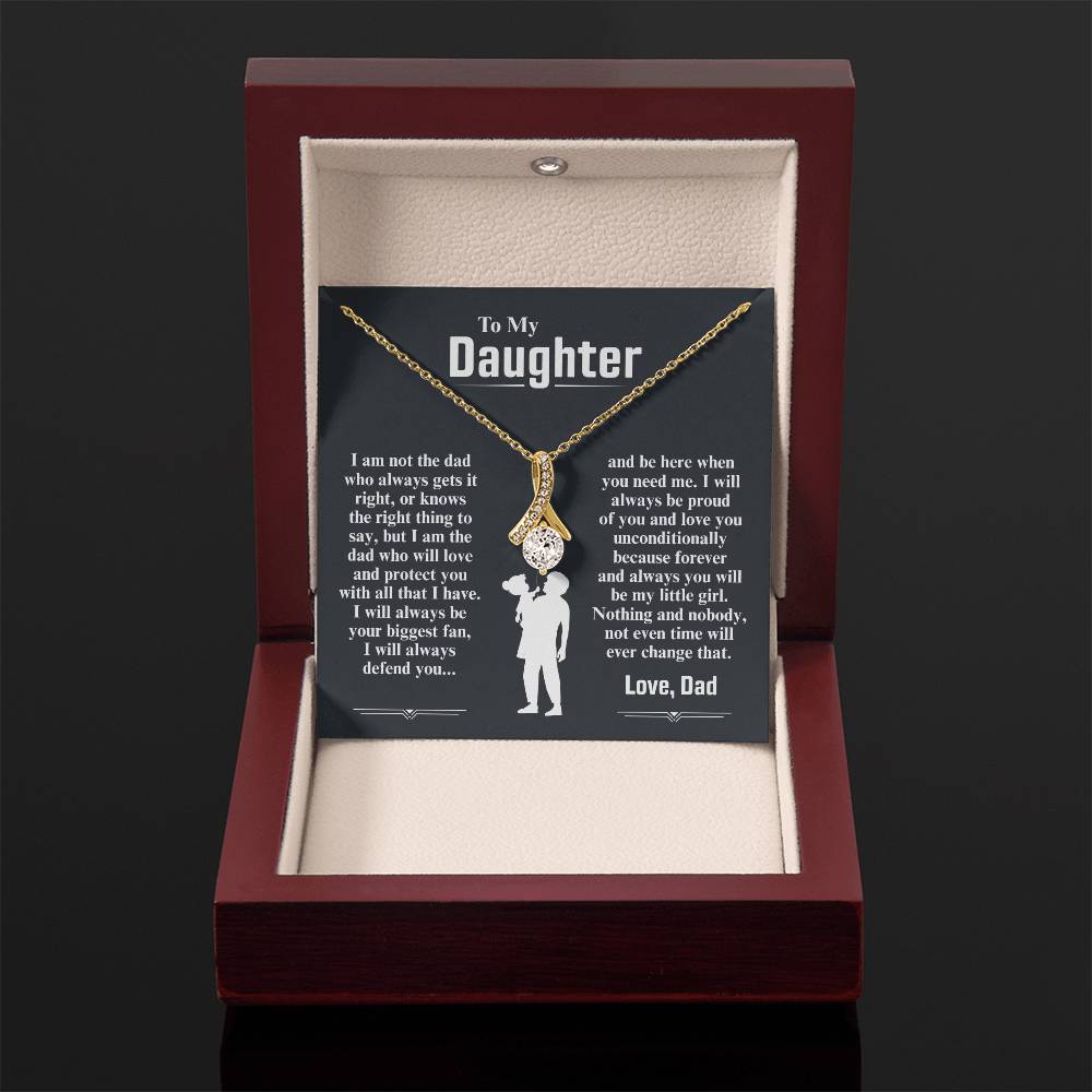 To My Daughter Necklace (I Am The Dad Who Will Love You)