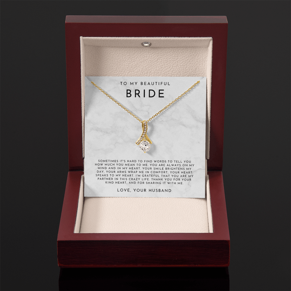 To My Beautiful Bride Necklace