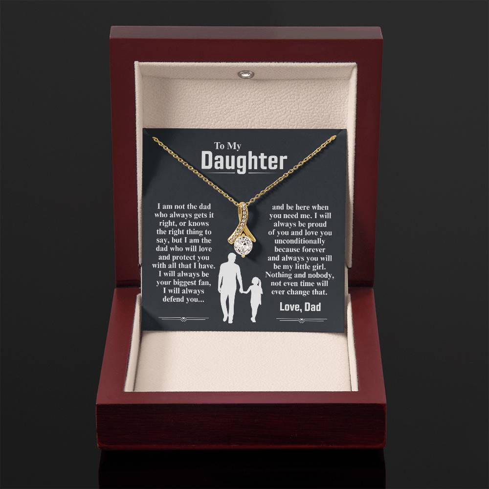 To My Daughter Necklace (I Am The Dad Who Will Love You)