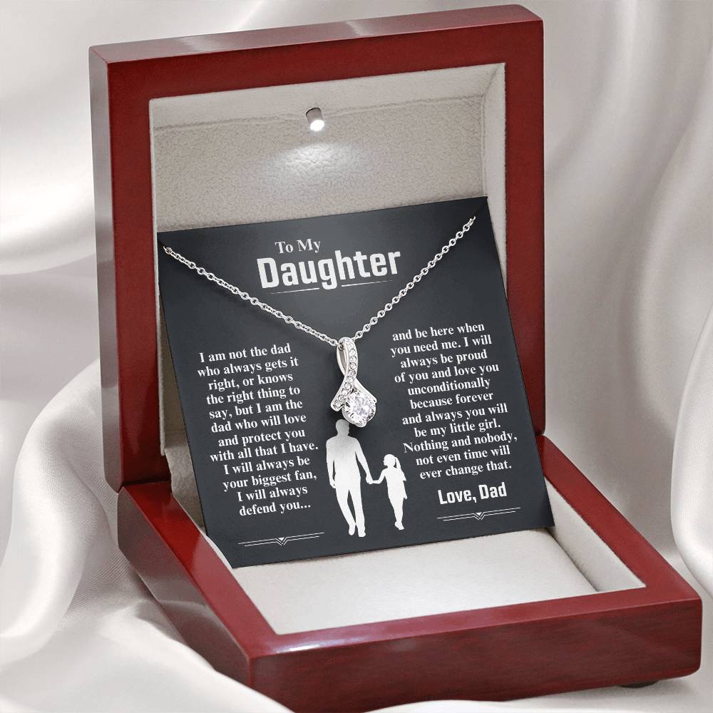 To My Daughter Necklace (I Am The Dad Who Will Love You)