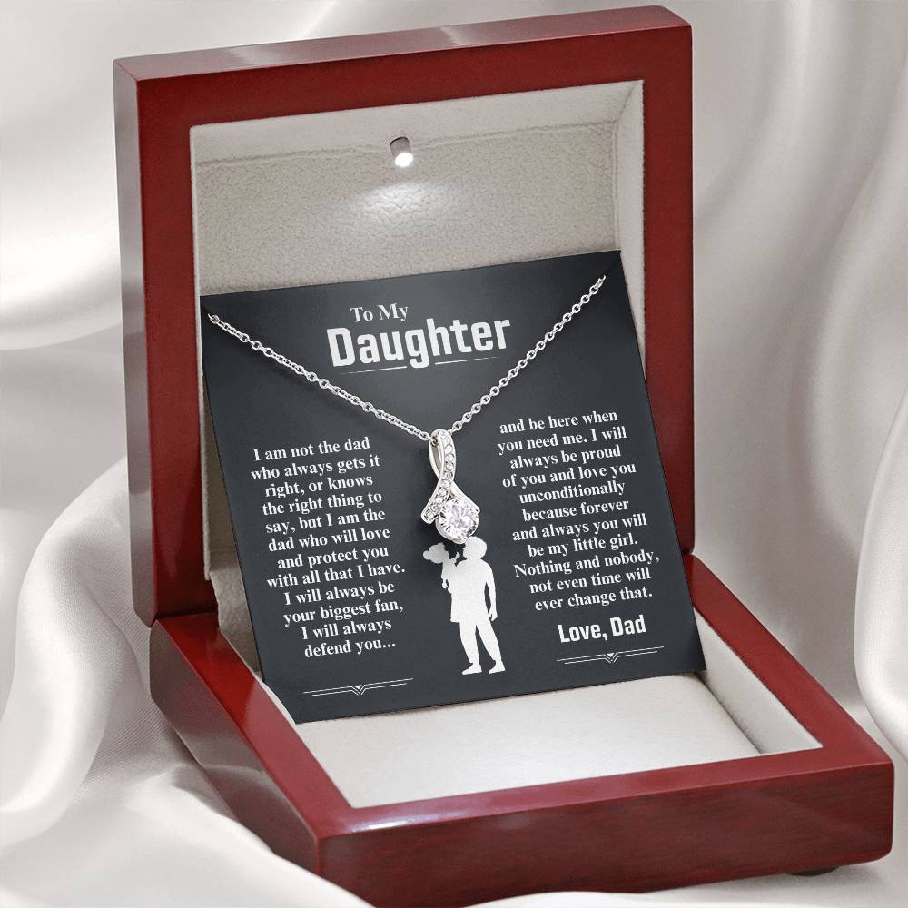 To My Daughter Necklace (I Am The Dad Who Will Love You)