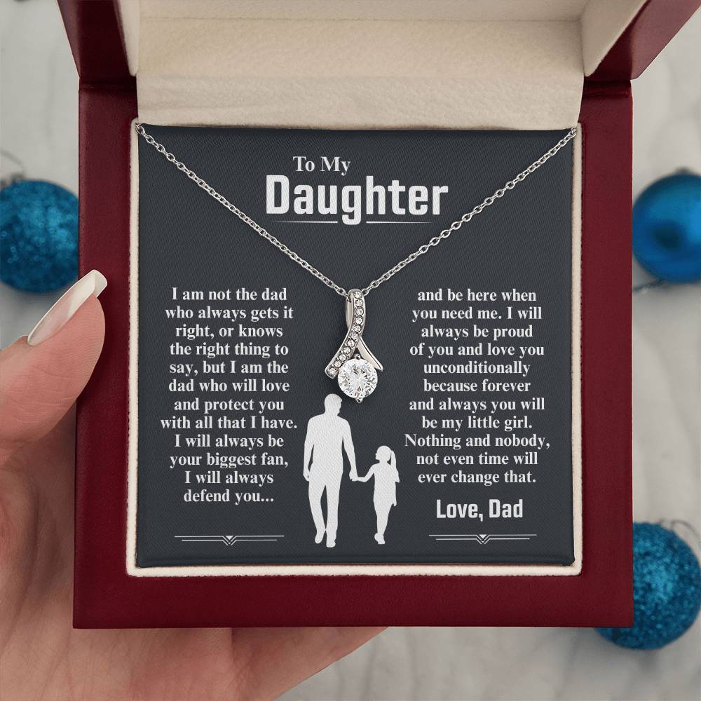 To My Daughter Necklace (I Am The Dad Who Will Love You)