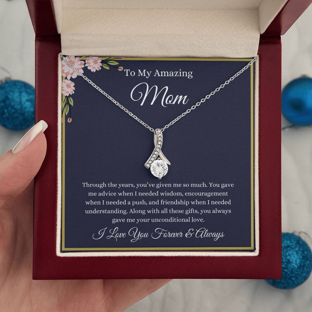 To My Amazing Mom Necklace