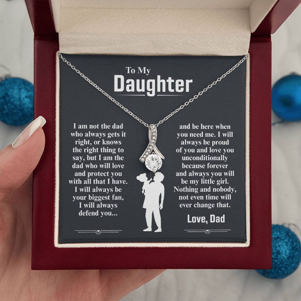 To My Daughter Necklace (I Am The Dad Who Will Love You)
