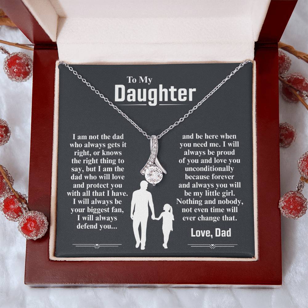 To My Daughter Necklace (I Am The Dad Who Will Love You)