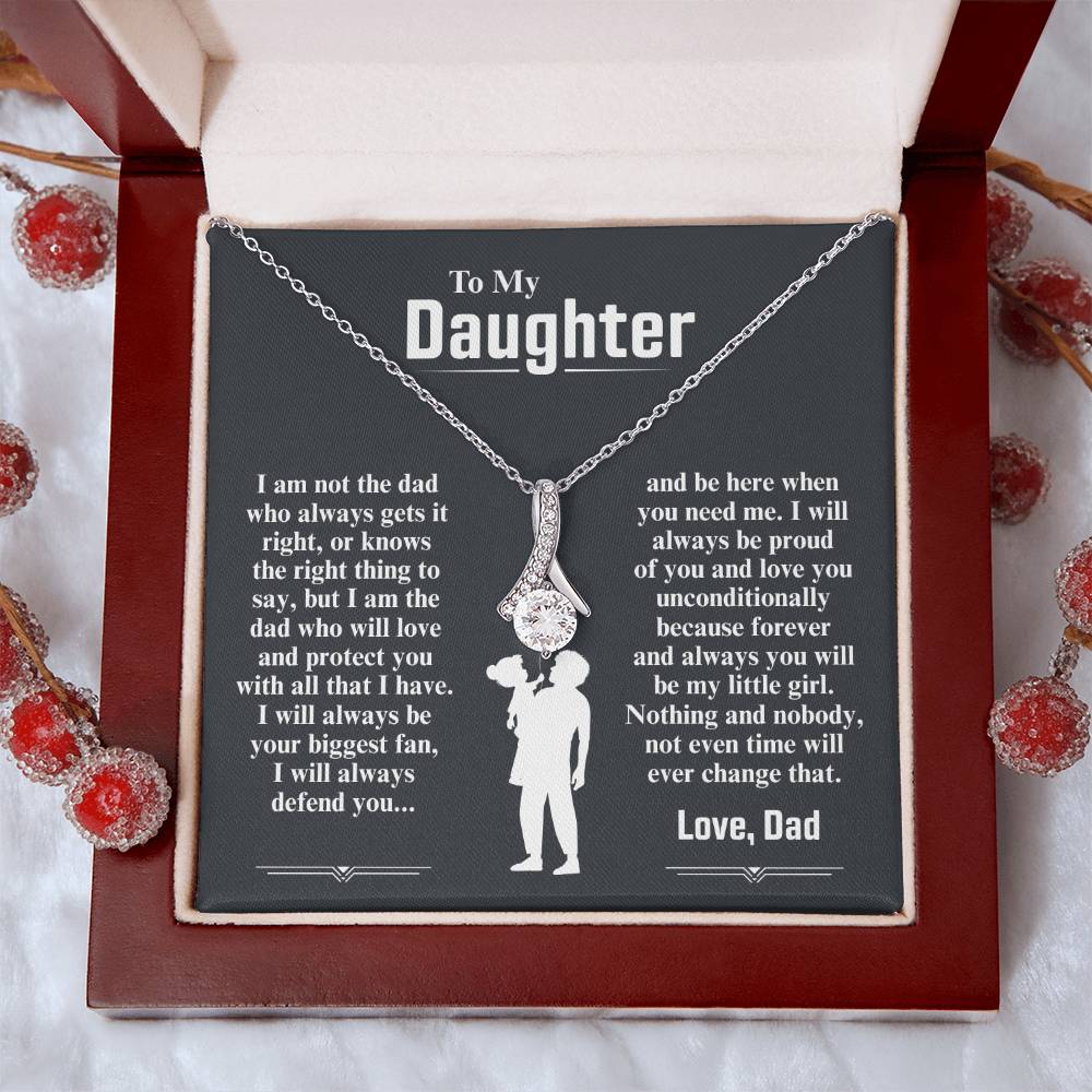 To My Daughter Necklace (I Am The Dad Who Will Love You)