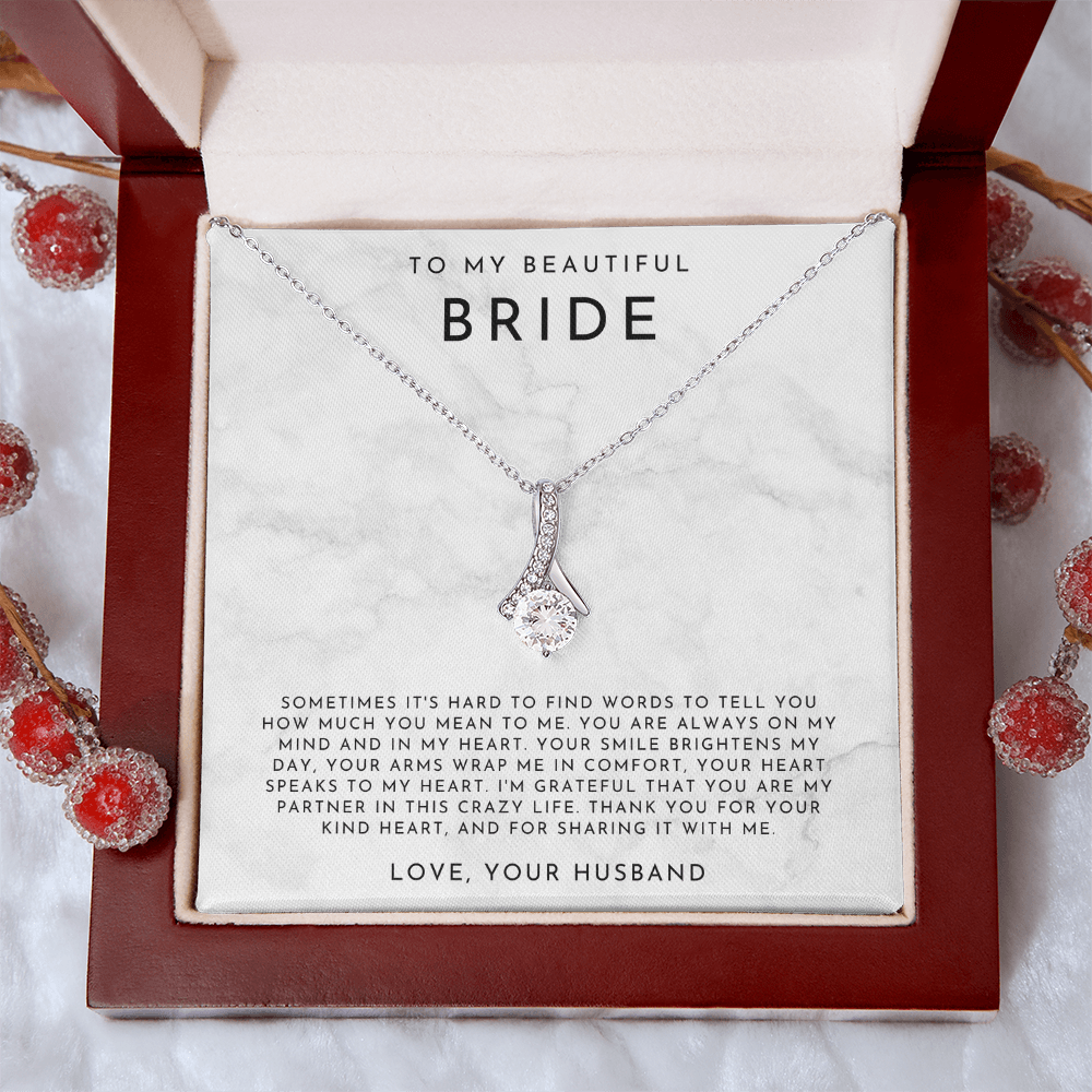 To My Beautiful Bride Necklace