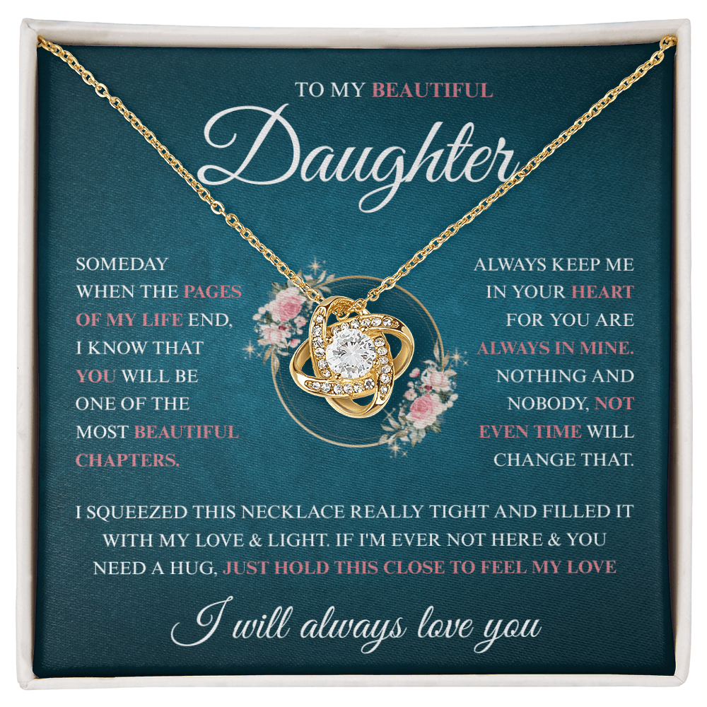 To My Daughter Necklace (Someday When The Pages End)