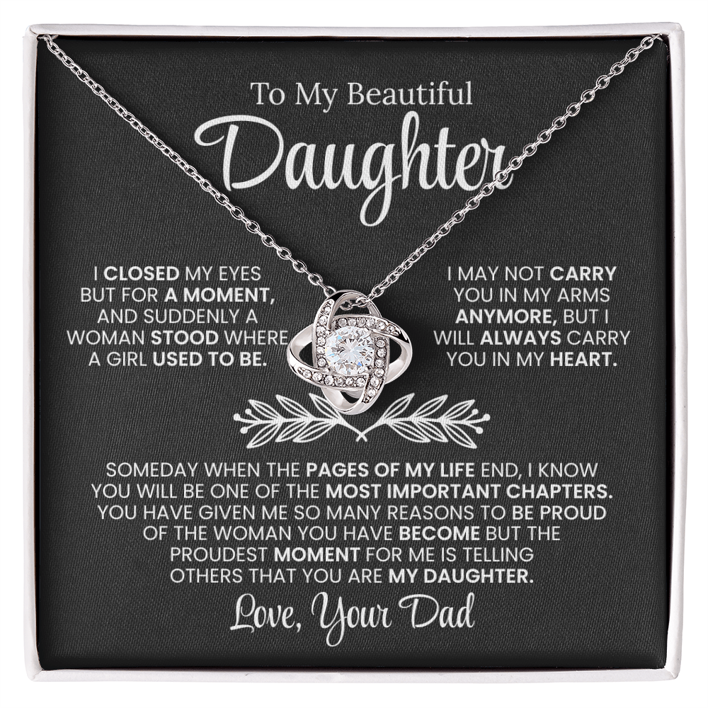 To My Daughter Necklace From Dad (I Closed My Eyes)