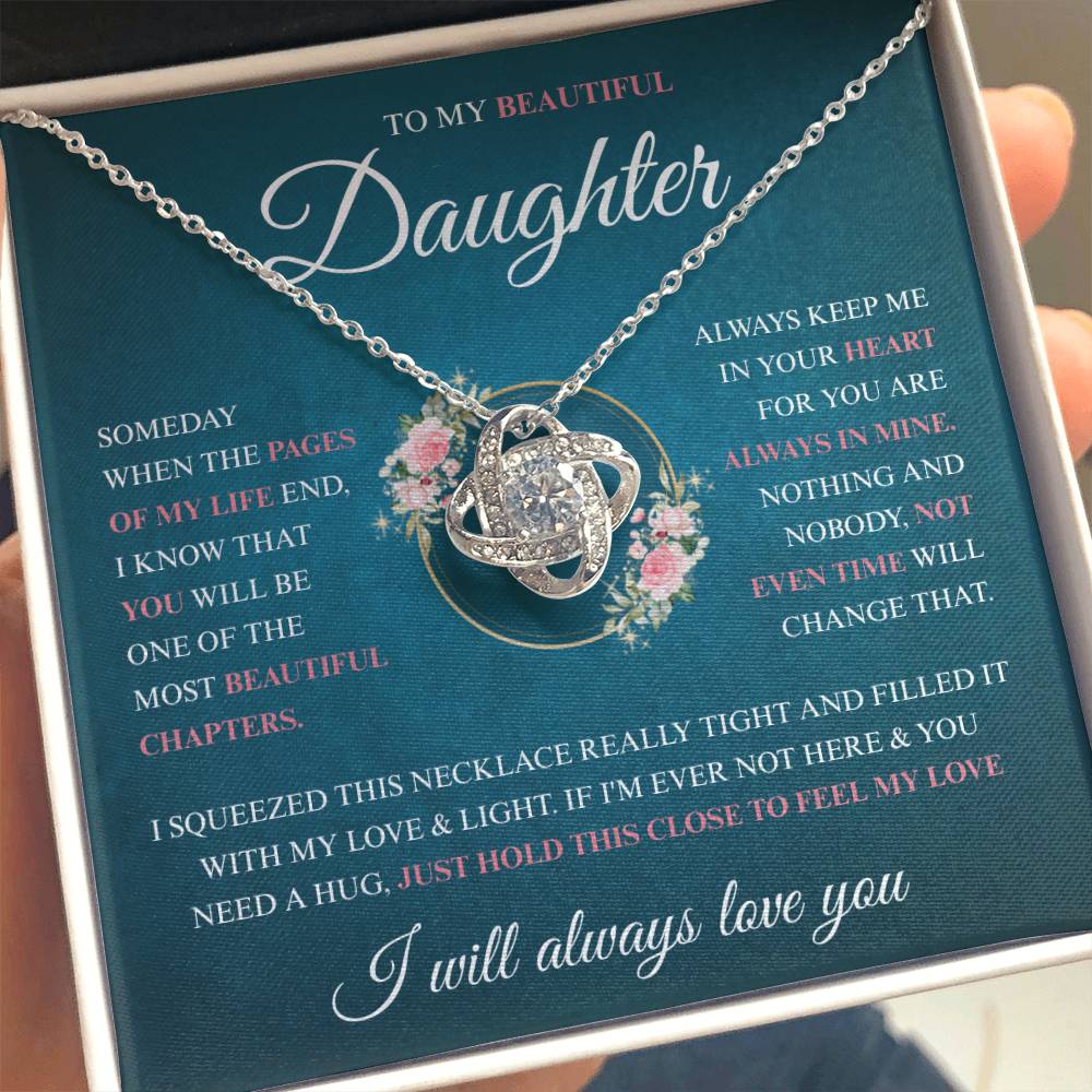 To My Daughter Necklace (Someday When The Pages End)