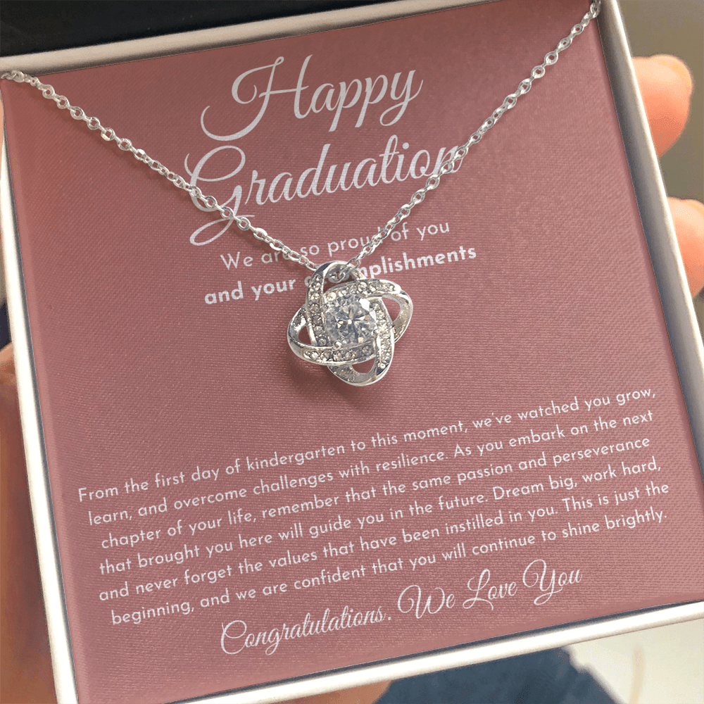 Happy Graduation Gift - Love Knot Necklace