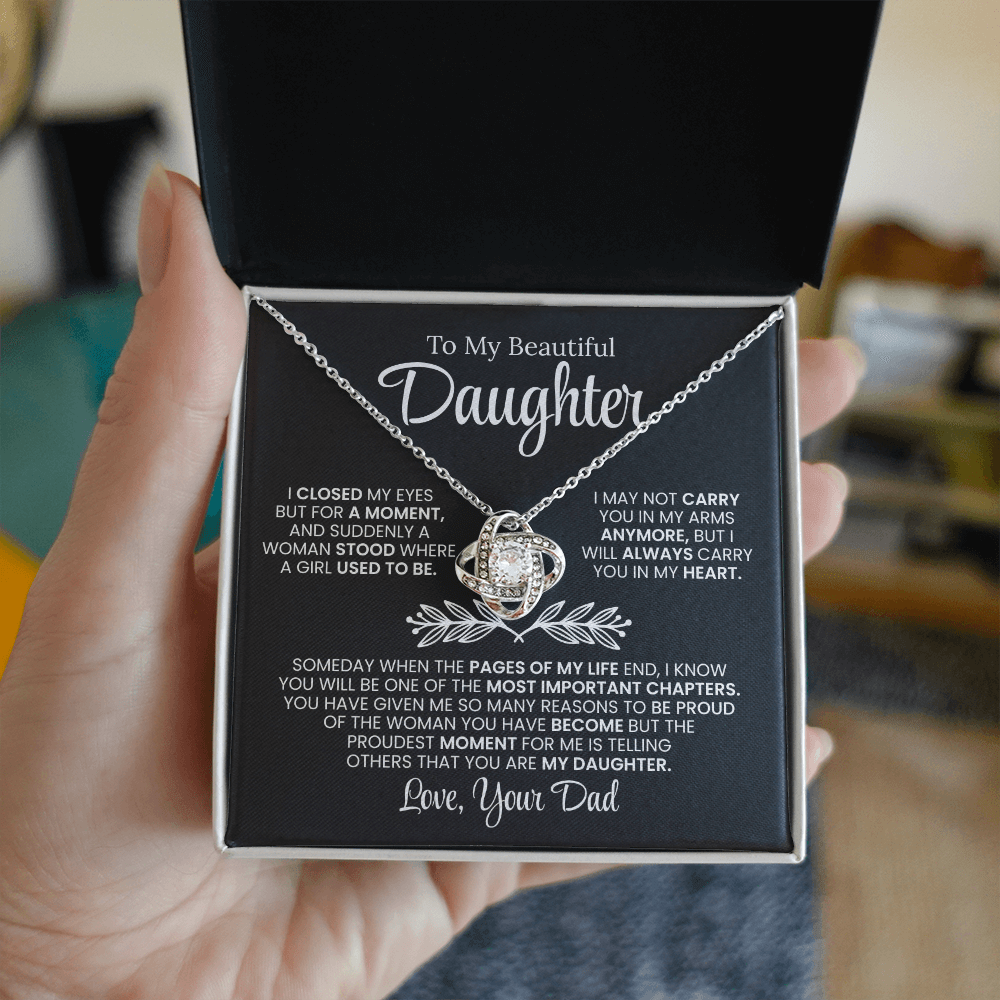 To My Daughter Necklace From Dad (I Closed My Eyes)