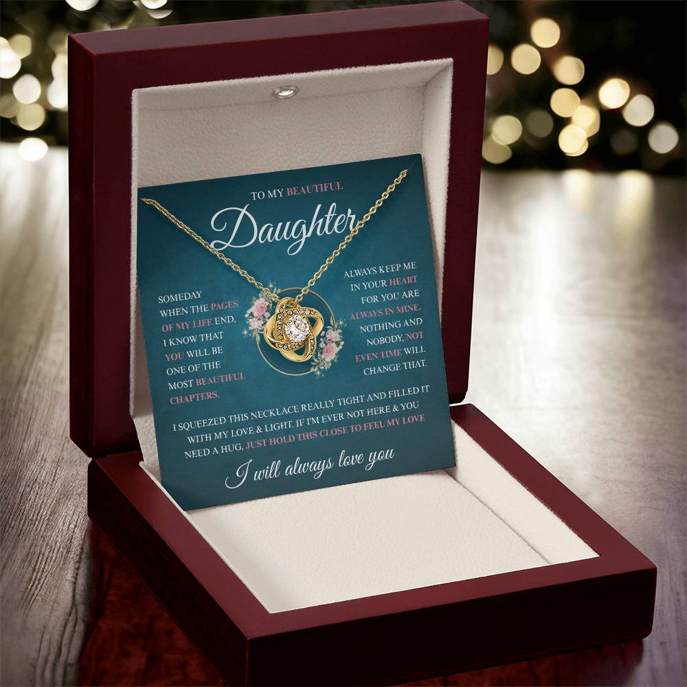 To My Daughter Necklace (Someday When The Pages End)