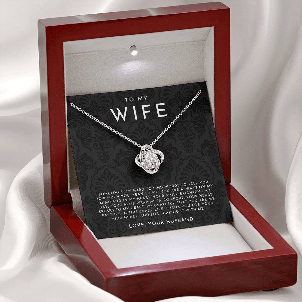 Wife Love Knot Necklace