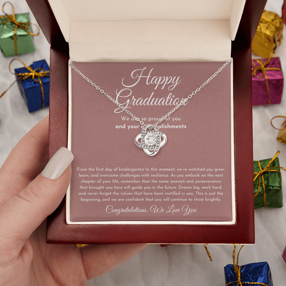 Happy Graduation Gift - Love Knot Necklace