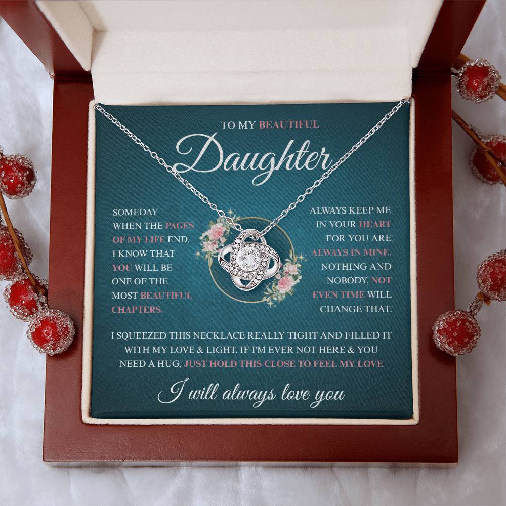 To My Daughter Necklace (Someday When The Pages End)