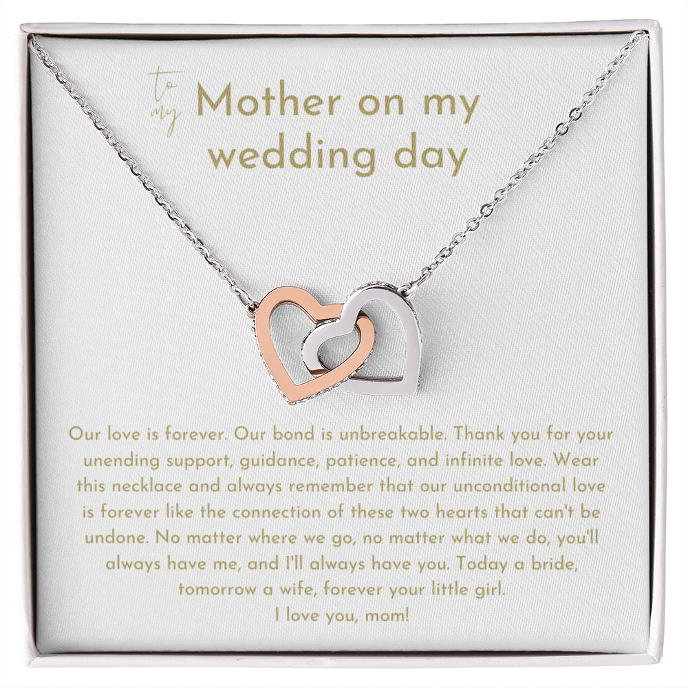 To My Mother On My Wedding Day Necklace