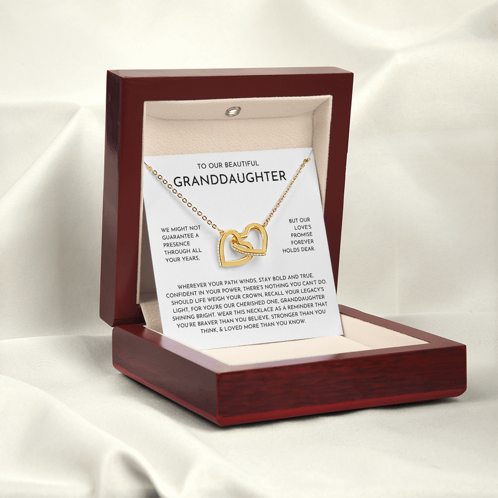 To Our Granddaughter Hearts Necklace