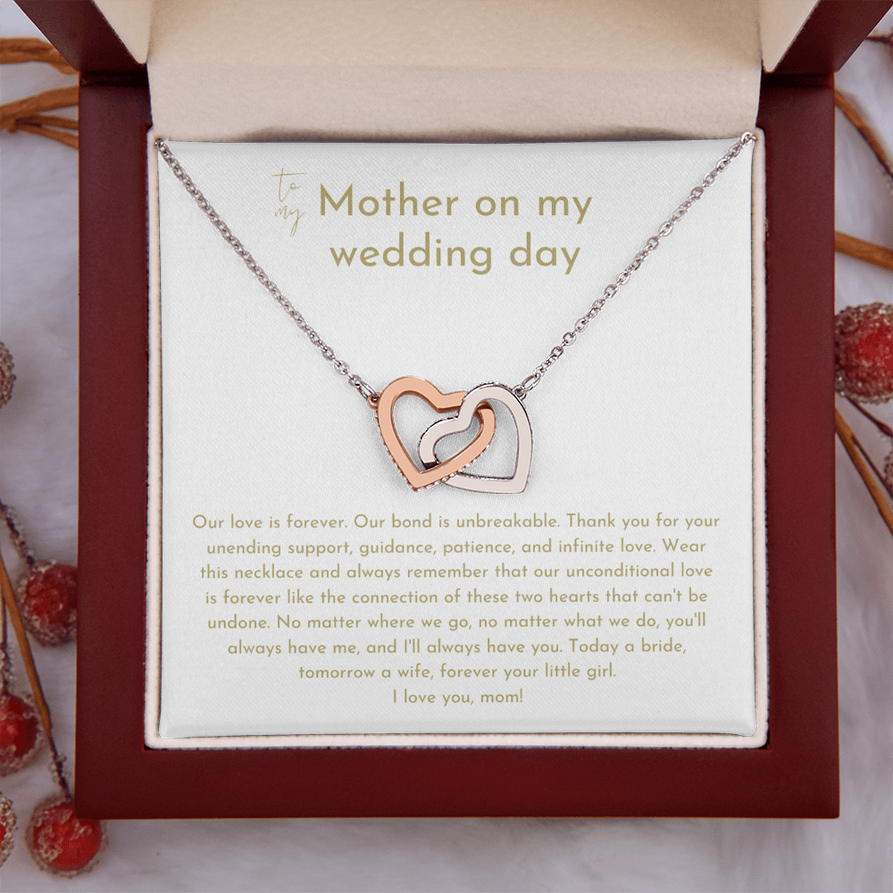 To My Mother On My Wedding Day Necklace