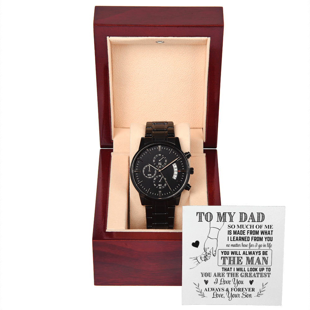 To My Dad From Son Chronograph Watch