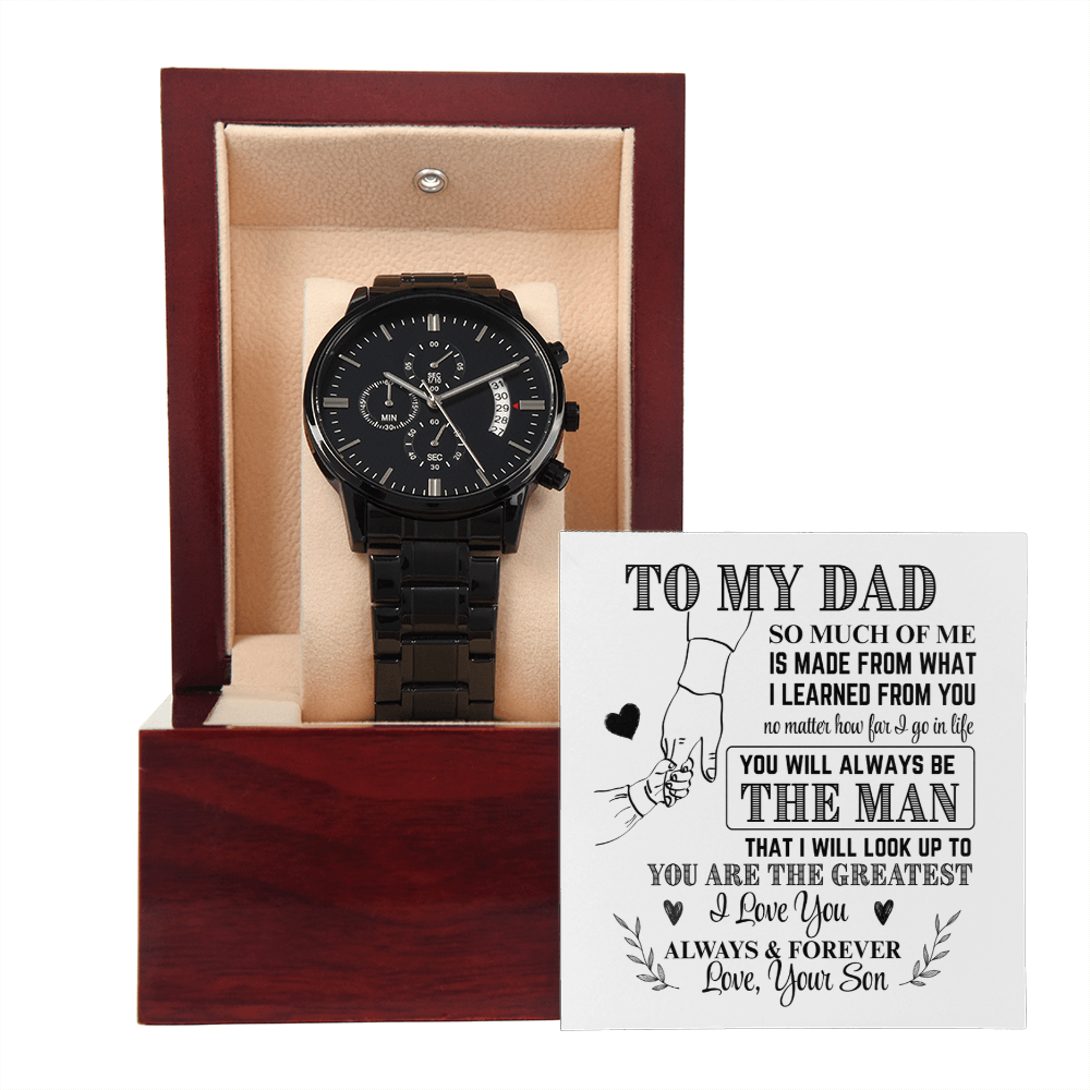 To My Dad From Son Chronograph Watch